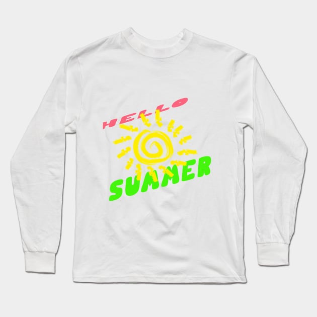 HELLO SUMMER Long Sleeve T-Shirt by your best store